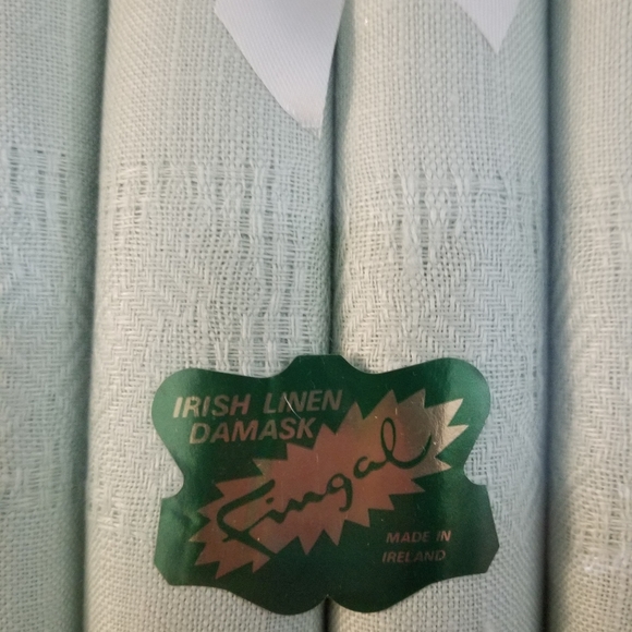 🗝 Vintage Irish linen Damask napkins - Picture 1 of 5